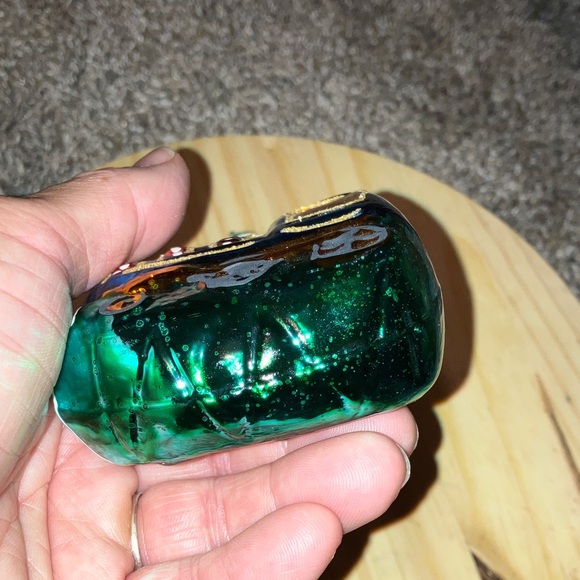 Kris Kringle Haus Hand Blown Glass Festive Choo Choo Train Ornament New - Picture 5 of 7